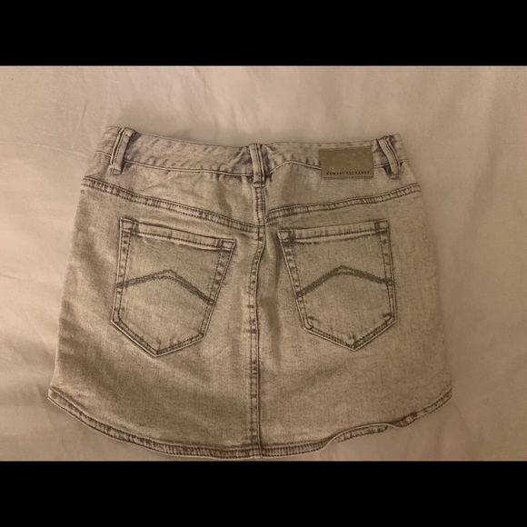 Gray washed jean skirt - Picture 2 of 2